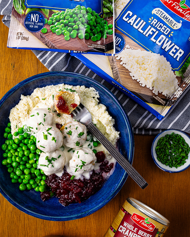 5-Ingredient Swedish Meatball Bowls