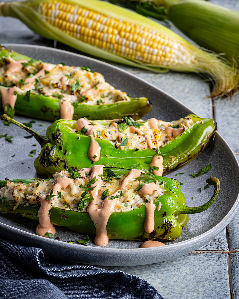 Grilled Crab-Stuffed Hatch Chiles