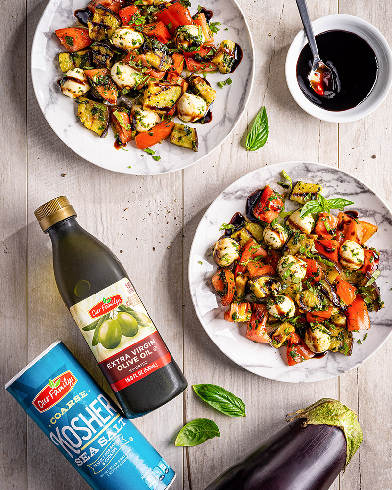 Grilled Eggplant Caprese