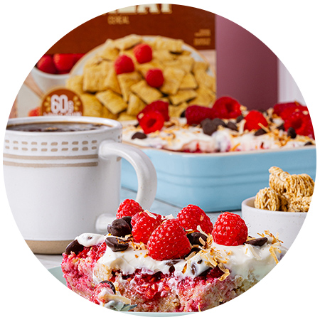 5-Ingredient Overnight Raspberry-Chocolate Shredded Wheat