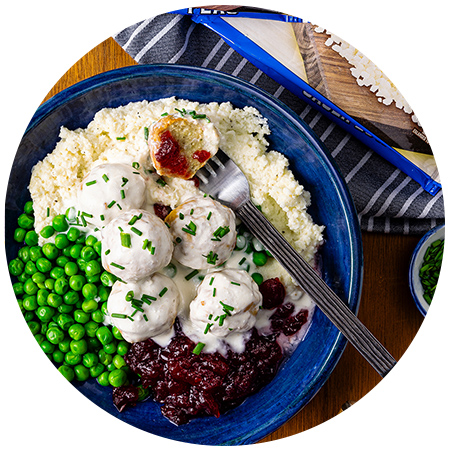 >5-Ingredient Swedish Meatball Bowls
